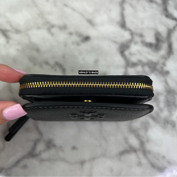 Tory Burch Thea Bifold Wallet In Black - Picture 3 of 6